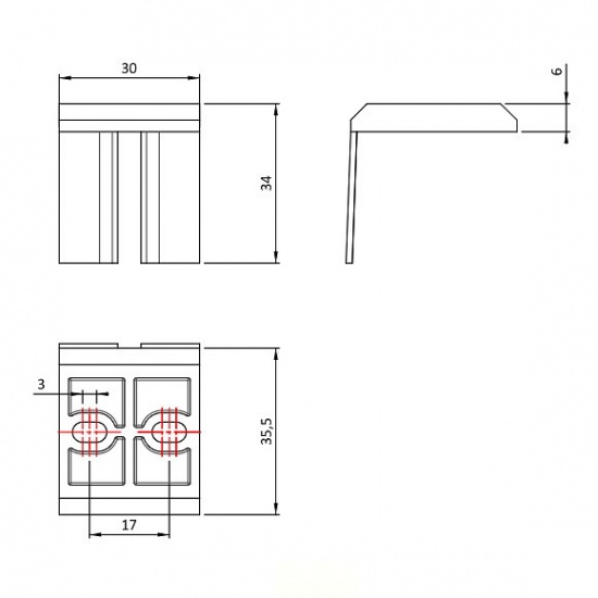 Gtv Top Positioner For Sliding Wardrobe Doors A Ptg